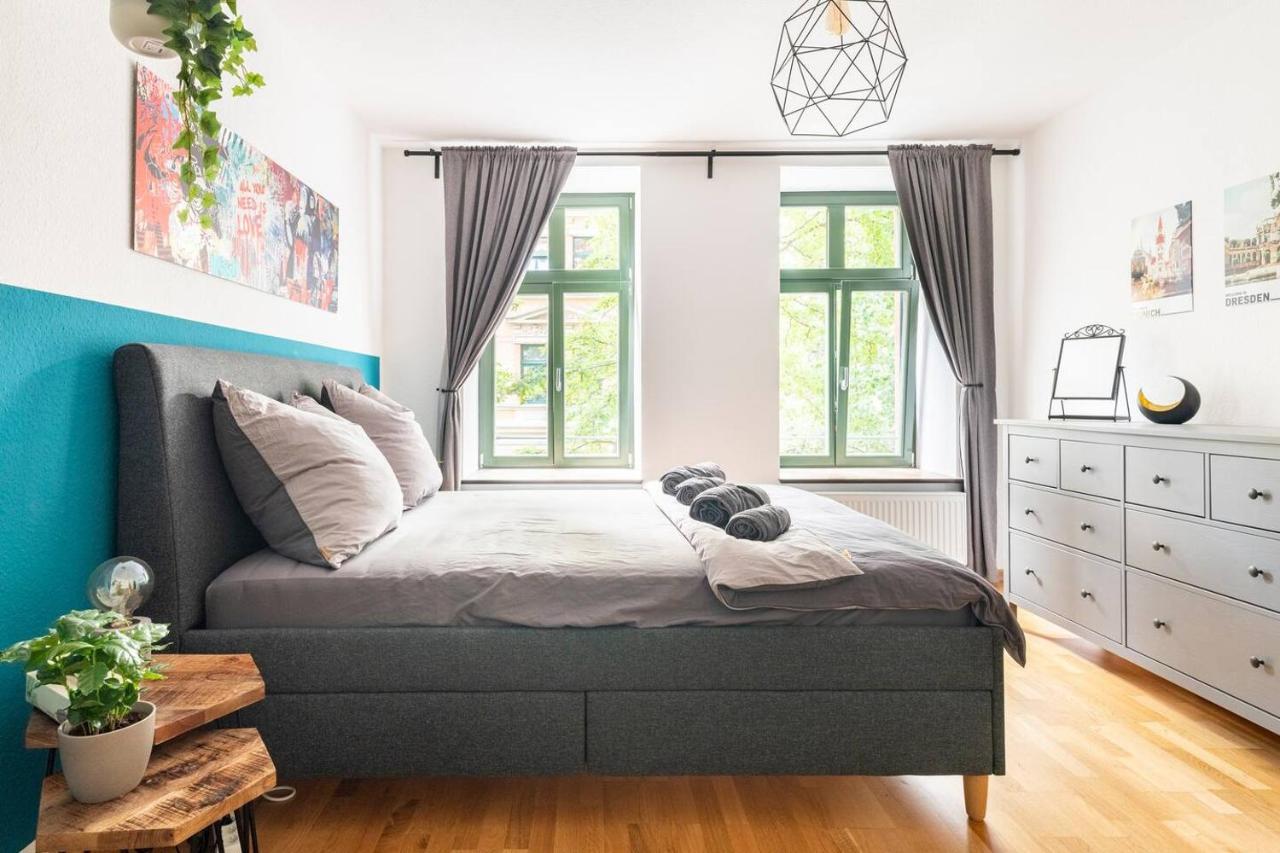 Super Zentrale, Gemuetliche Wohnung Mit Balkon Leipzig Exterior foto